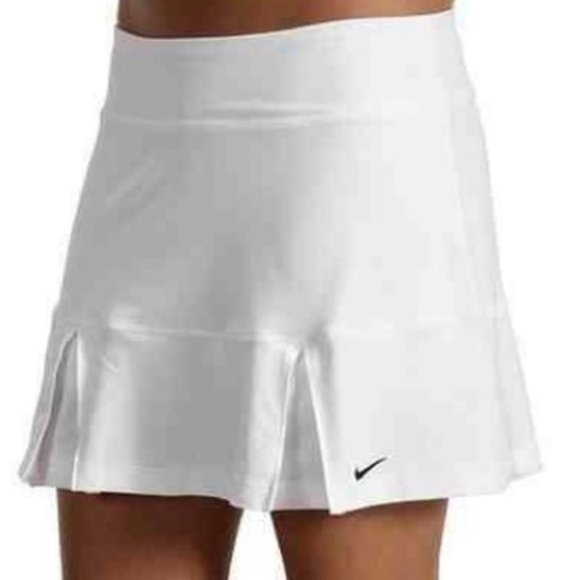 white nike tennis skirt